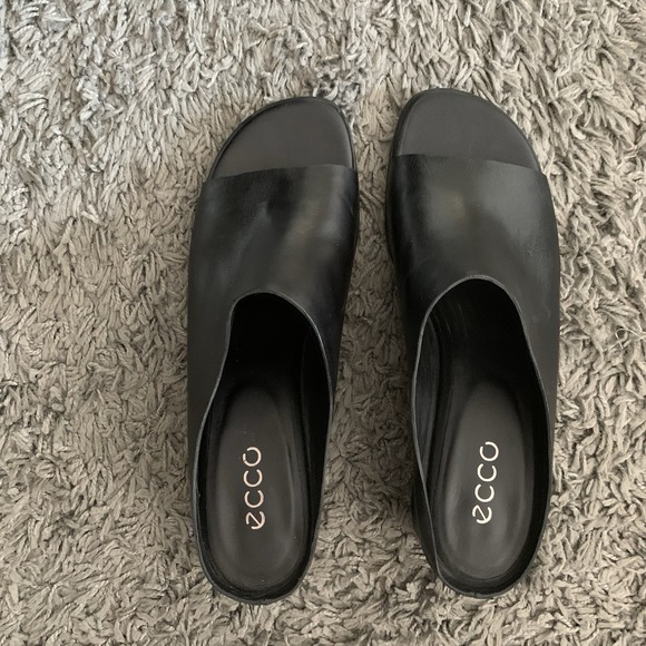 Ecco Shape Block Sandal 45 Women's Sz 10-10.5m Minimalist Comfort - Picture 4 of 7